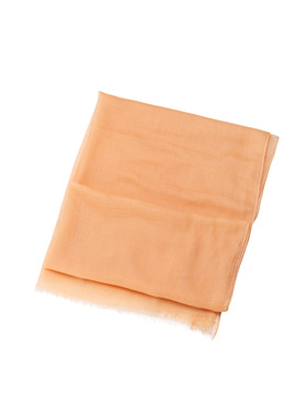 AGNONA FW 纯色羊绒丝巾 橙色