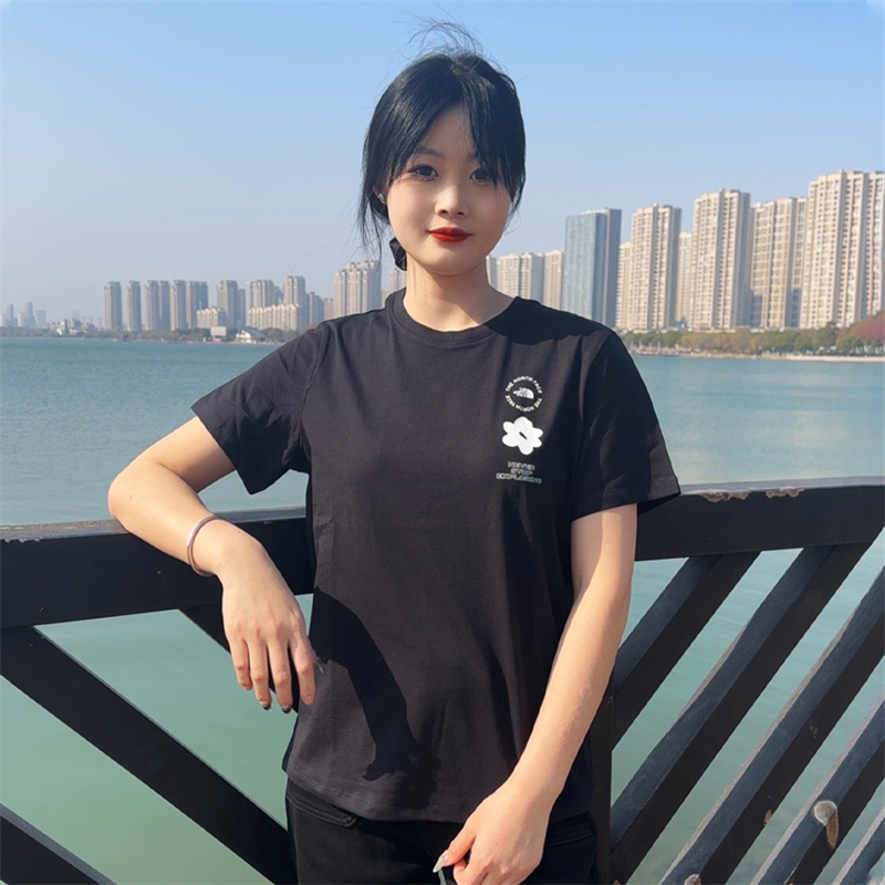 北面女戶外休閑短袖寬松T恤8EYM