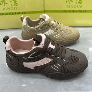 冰洁女鞋2025秋季新款时尚潮流百搭运动潮鞋运动休闲鞋软底德训鞋