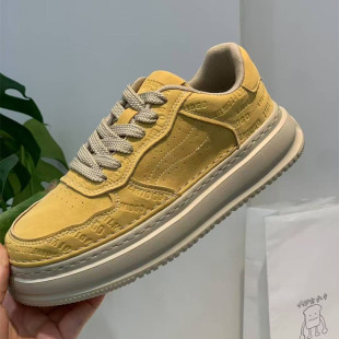 男鞋2025新款秋季透气潮流百搭男款休闲皮鞋男士小白鞋运动板鞋子