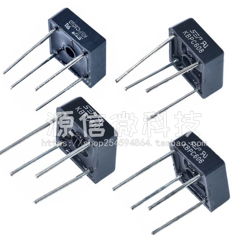 KBPC606/KBPC610/KBPC608/KBPC1010/单相整流桥 6-50A 1000V 4脚