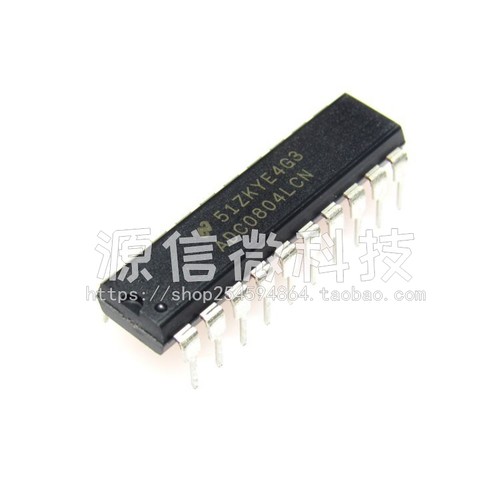 全新 ADC0804 ADC0804LCN 8位CMOS逐次比较型A/D转换器 直插DIP20