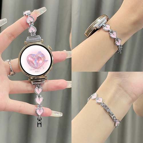 女生diy爱心手链psnld华为gt表带