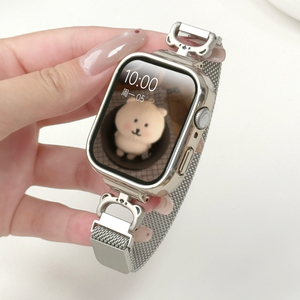 适用红米watch6/5表带金属磁吸小米红米watch4/3表链夏天redmi2/1智能运动手表青春版表带米兰尼斯女生高级