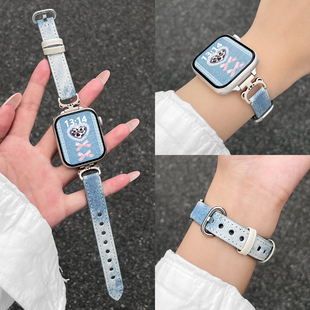 watch3腕带 gt2表带牛仔星光小熊iqoo手表watch5手表带链watchGT智能运动女生秋冬新款 适用于vivo watch