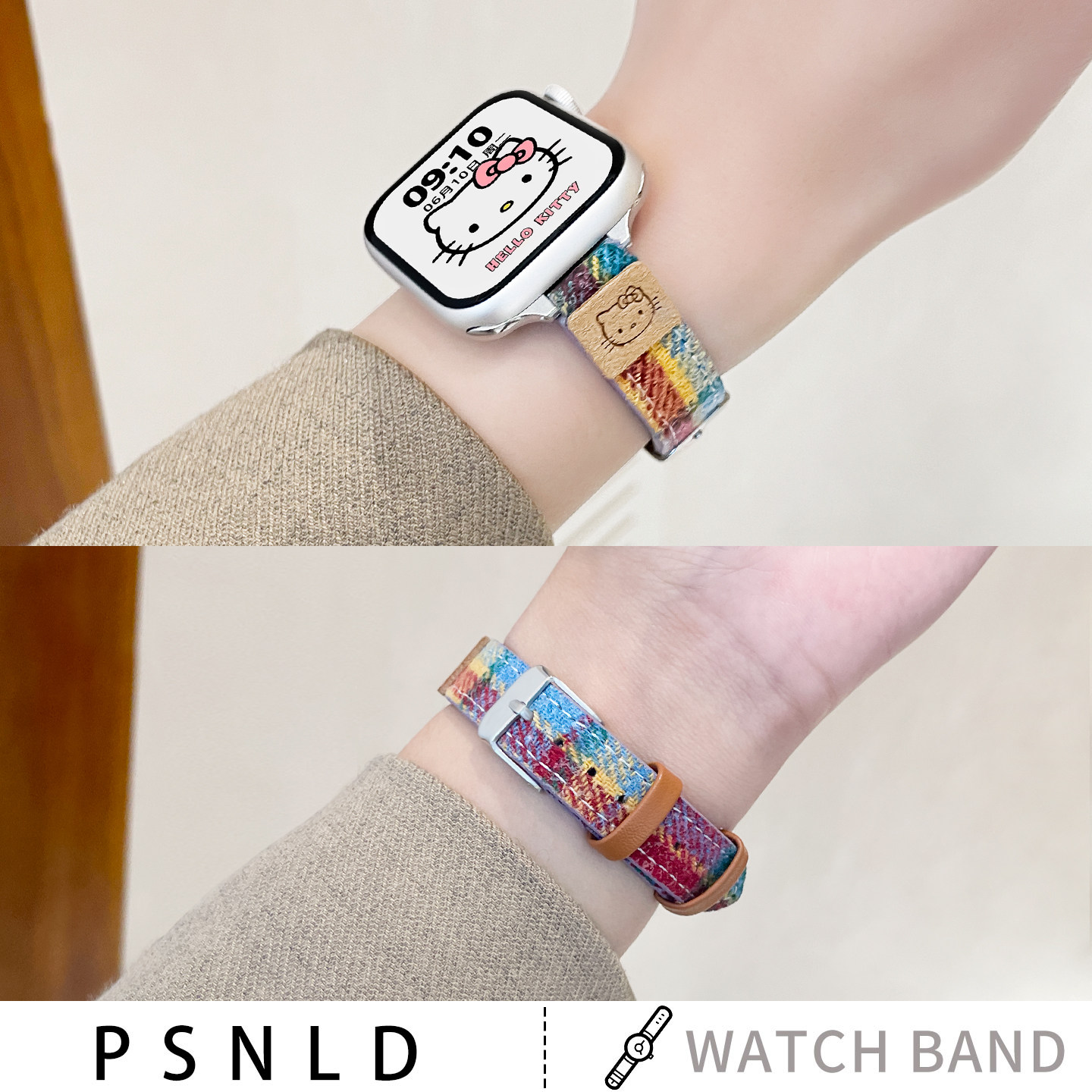 适用vivo watch gt2表带新款格纹毛呢韩系皮质iqoo手表watch5手表带秋冬磁吸小众女生星辉/皓月/ECG表链,智能设备,智能手表手环表带/腕带,淘宝优惠券,粉丝福利购,淘宝优惠卷