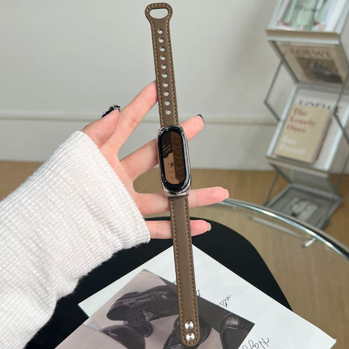 psnld小米手环腕带双扣皮送贴膜
