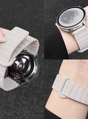 适用OPPO手表watchX2mini表带硅胶磁吸3/4pro手表链带女生watch2/1智能运动X2/X手腕带女表时尚小众男士