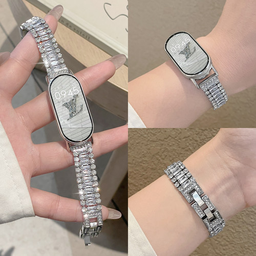 小米手环10表带金属镶钻psnld