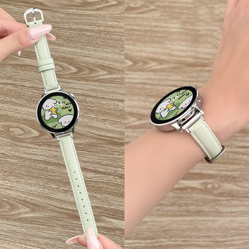 皮质荔枝纹小米watchs4表带psnld