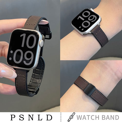 VIVO手表带疯马皮磁吸扣psnld