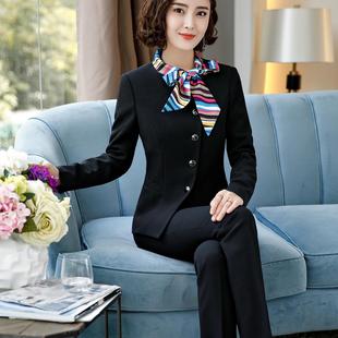 酒店经理工作姐服制女秋装新款高装铁5688服女空乘务员套职业装