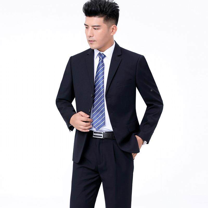 春秋中服年士商务正休闲8828-1-S修身男礼服职业装羊毛装三粒扣西