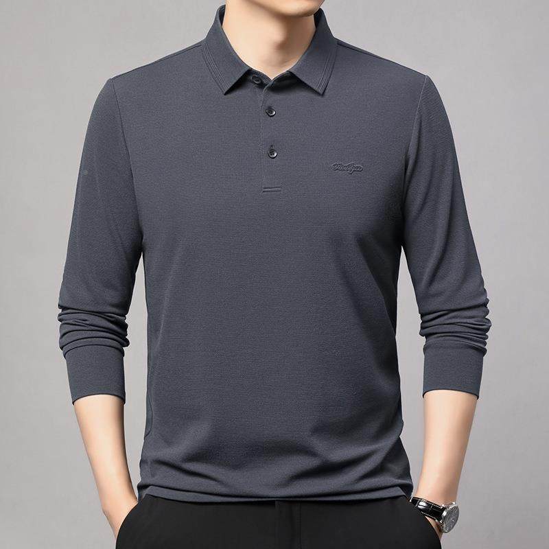 秋季25081-KK新款男式长翻袖商务闲毛恤衫套休头领中年时羊尚爸爸,男装,T恤,淘宝优惠券,粉丝福利购,淘宝优惠卷