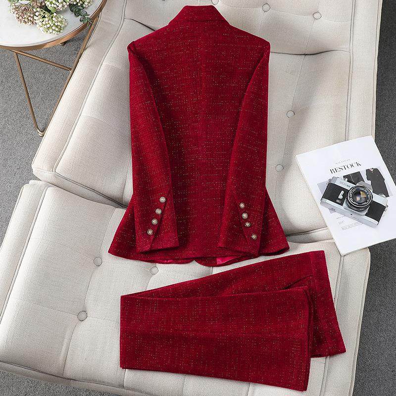 春新款职业装套休装气质服套秋裤时AL681917尚闲小西装经理正装工,女装/女士精品,时尚套装,淘宝优惠券,粉丝福利购,淘宝优惠卷