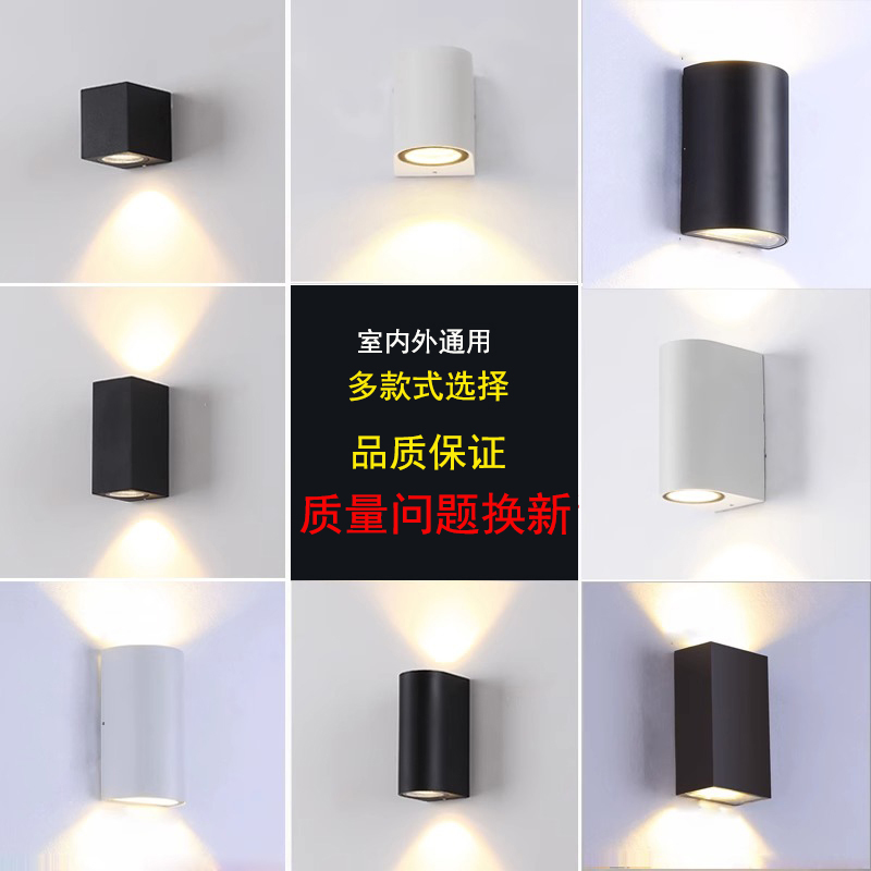 户外防水白色柱子发光过道装饰