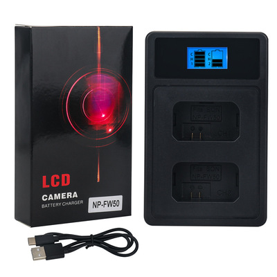 索尼NP-FW50相机电池zve10 A6000 6400 A7 m2 NEX5R 5T双充充电器