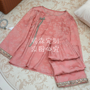 百搭优雅薄款 国风家居服套装 中式 744