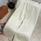 裤 867 腰围70 国风松紧腰直筒裤 长100 加绒加厚中式