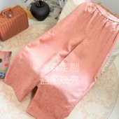 国风中式 裤 松紧腰提花弯刀阔腿裤 腰围66 长100 百搭气质 989