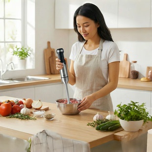 AULDA无线料理棒婴儿辅食机打蛋器家用电动搅拌机小型绞肉榨果汁