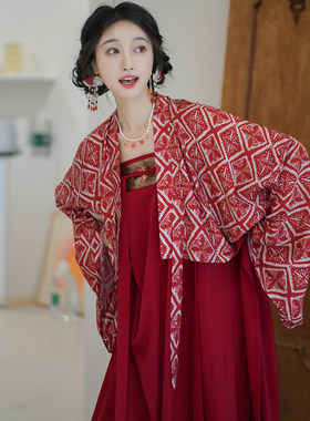 芷蘅间千灯夜行唐制汉服套装