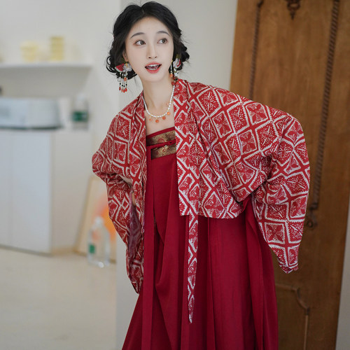 芷蘅间千灯夜行唐制汉服套装