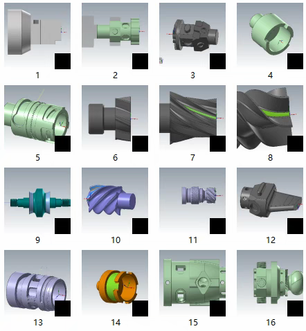 mastercam2024 2023 三轴四轴五轴 车铣复合教程 含素材图档 打包