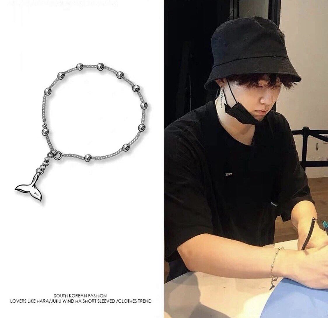防弹少年团BTS郑号锡JHOPE闵玧其suga同款人鱼手链