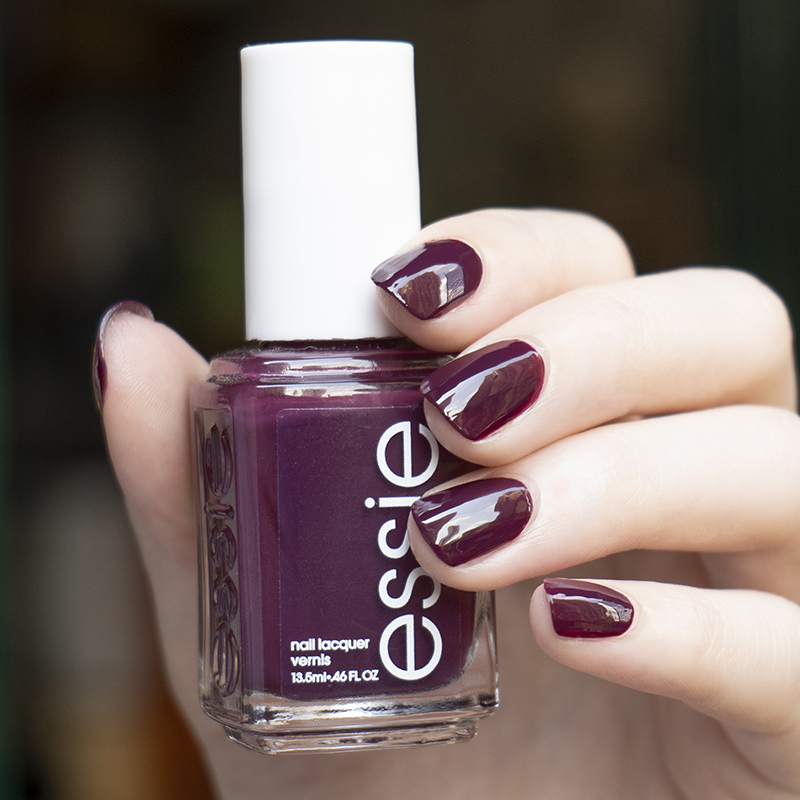 essie免烤梅子色显白指甲油秋冬