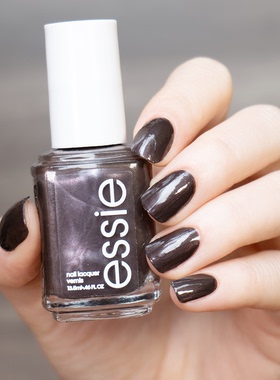 美国essie指甲油815 always morphing银河深棕色复古偏光金属棕咖