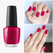 y美甲免烤显白持久桃红色正品 美国OPI指甲油A46玫红色Koala Bear