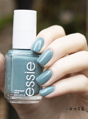 essie指甲油1759 transcend the trend蓝绿色孔雀蓝免烤持久显白