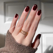 Essie指甲油秋冬新色berry naughty 416莓果酒红色车厘子免烤持久