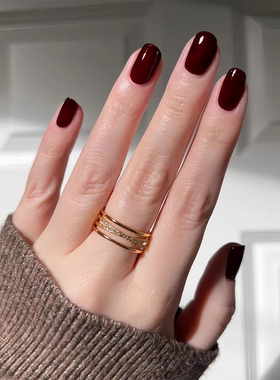 Essie指甲油秋冬新色berry naughty 416莓果酒红色车厘子免烤持久