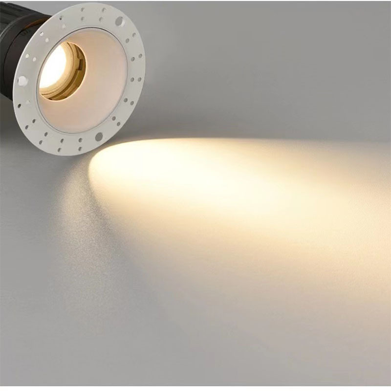 cob客厅过道无主灯led嵌入式无边框射灯深防眩天花灯窄边洗墙筒灯