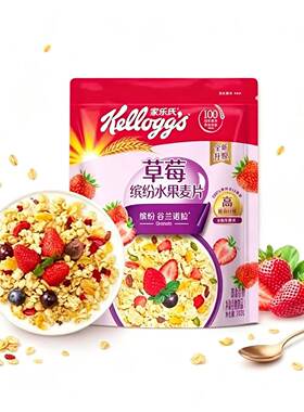 家乐氏缤纷水果麦片草莓400g