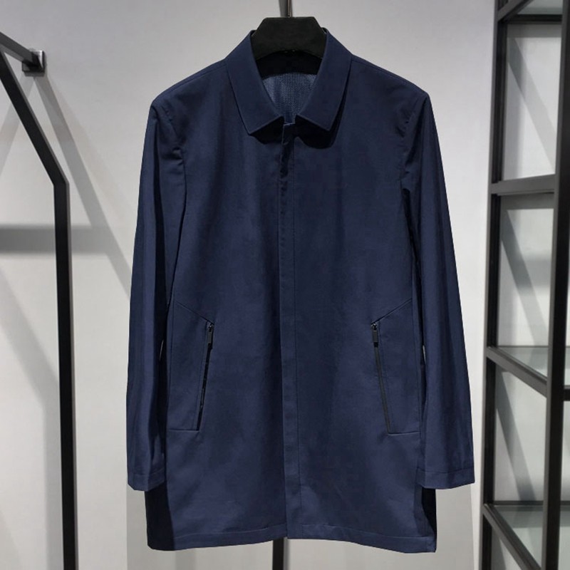 热卖搭配 春秋季外套 男士商务休闲  常规款无开衩  翻领时尚风衣