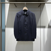 男士 专柜热卖 精纺羊毛外套 春秋新款 商务休闲翻领系扣行政风衣 款