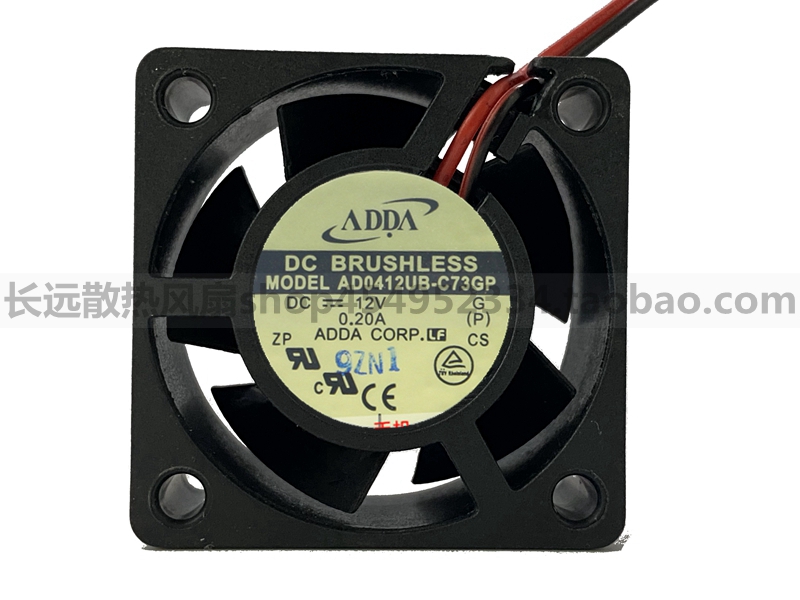 全新 AD0412UB-C73GP ADDA 4020 12V 0.20A 4CM 三线测速散热风扇