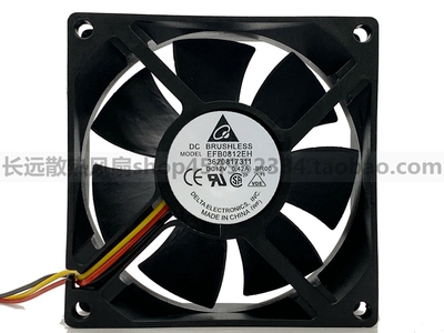 原装台达 EFB0812EH-F00R 8025 12V 0.42A 8CM停转报警变频器风扇