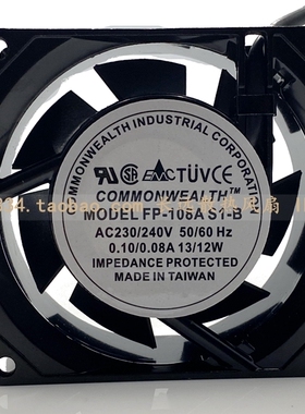 COMMONWEALTH ROTARY FAN FP-108A S1-B 220/240V 8CM 8038 风扇