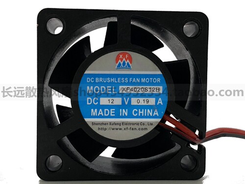 正品 XF 散热 XF4020S12H 12V 0.19A 40x40x20mm 4020逆电器风扇