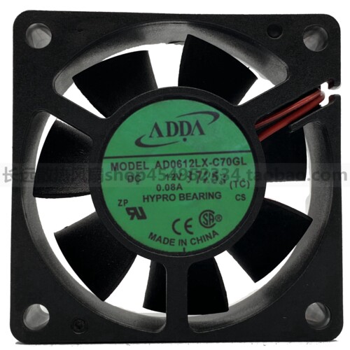 ADDA AD0612LX-C70GL 12V 0.08A 6020 60*60*20mm 散热风扇风扇