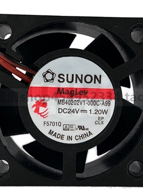 MB40202V1-000C-A99 SUNON建准4020 24V 0.05A 1.2W4厘米散热风扇