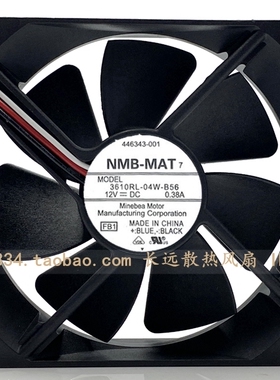 原装NMB-MAT 3610RL-04W-B56 9CM 12V 0.38A 9025 机箱散热风扇