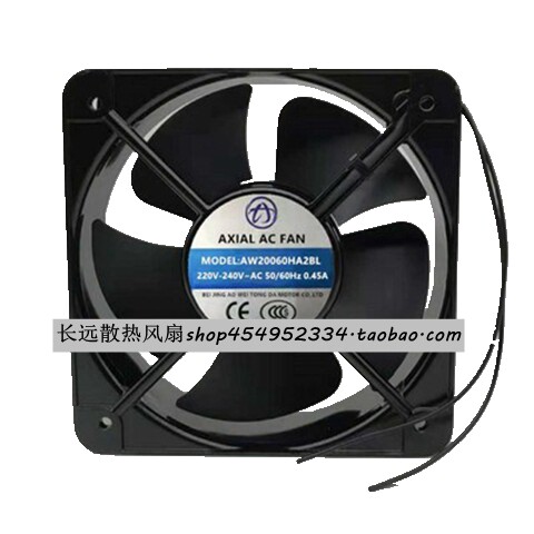 全新AO WEI AXAL AC FAN AW20060HA2BL 220V 0.45A 铝框 散热风扇