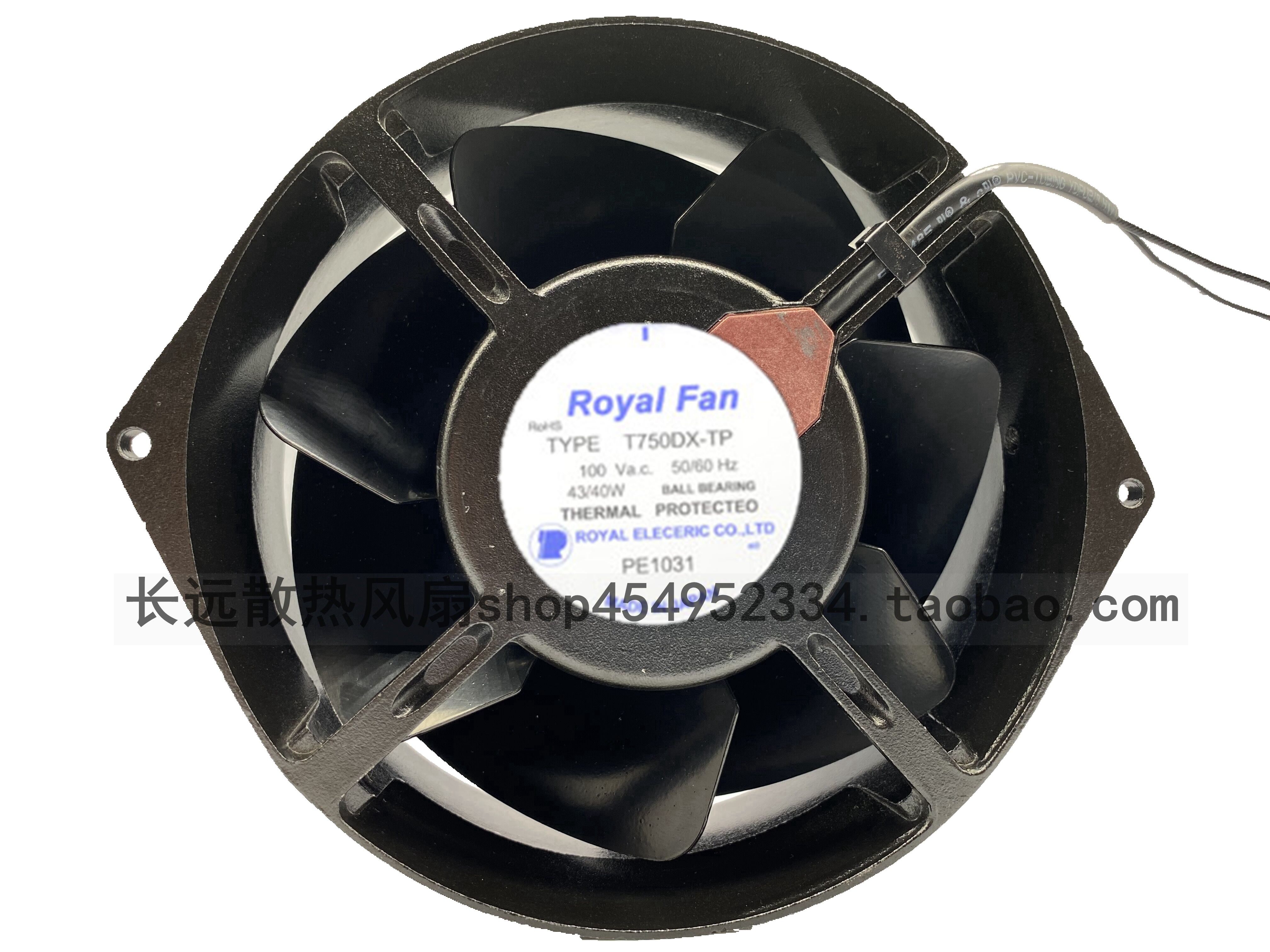 日本RoyalFan T750DX-TP 100V 50/60Hz 43W/40W 17055电焊机风扇
