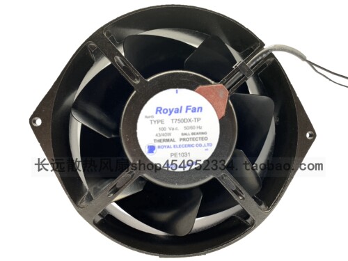 日本RoyalFan T750DX-TP 100V 50/60Hz 43W/40W 17055电焊机风扇