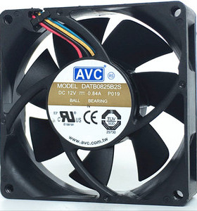 原装AVC DATB0825B2S 8025 8CM 12V 0.84A 大风量PWM机箱散热风扇